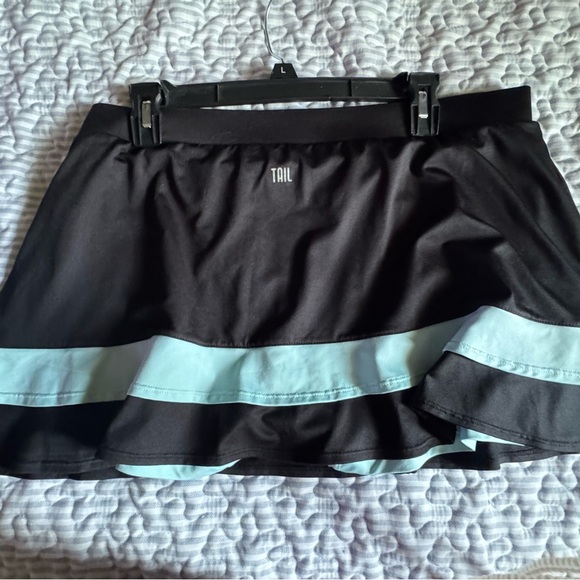 Tail Black Skirt with Blue Accents - Picture 2 of 9